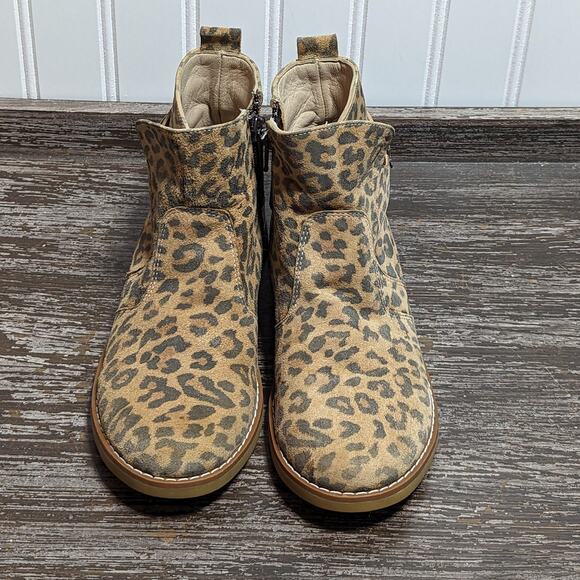 Elephantito Girl's Animal Print Ankle Bootie Size 2 - Picture 2 of 6